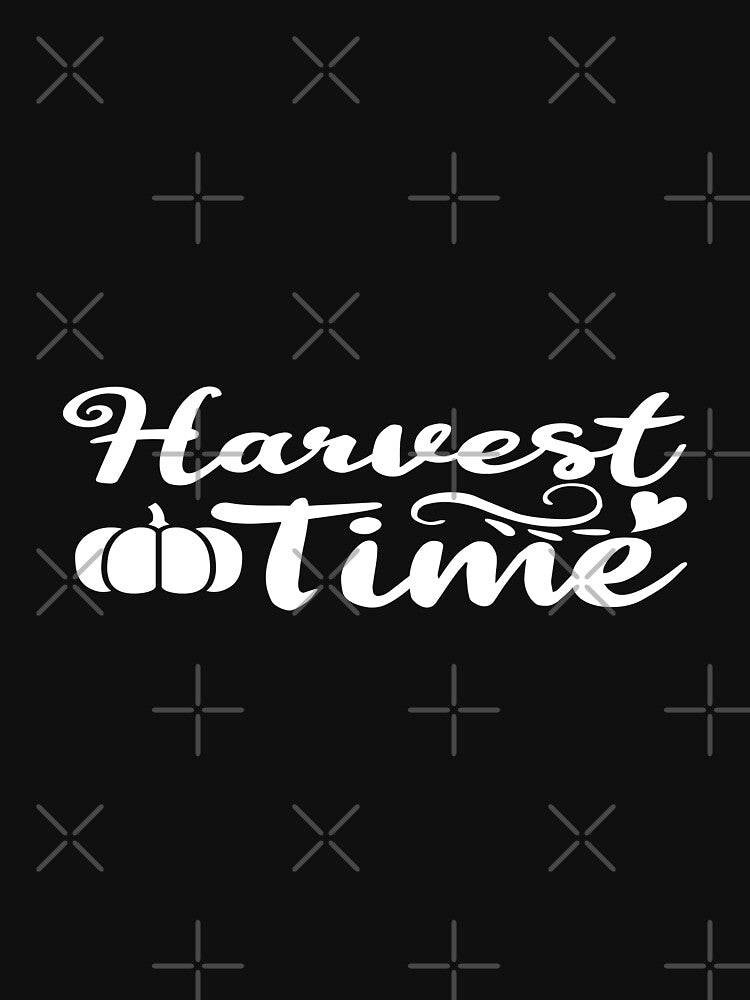 Harvest Time Autumn Pumpkin Rustic Fall Farming T-Shirt by phassystore