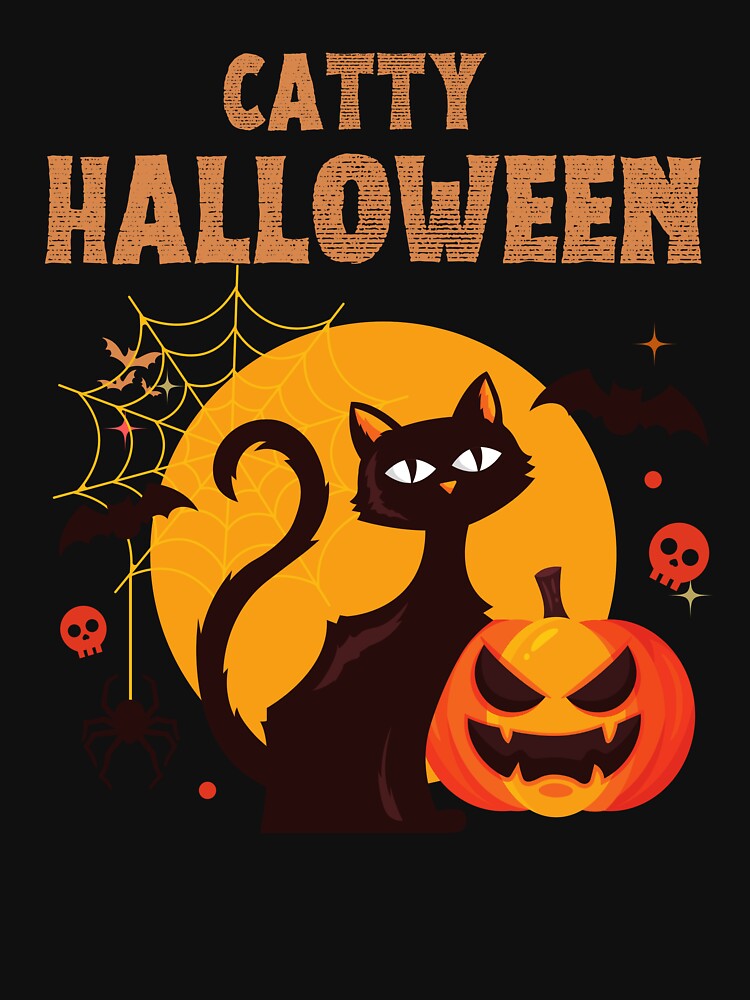 Catty Halloween Pumpkin Cat by evanyart