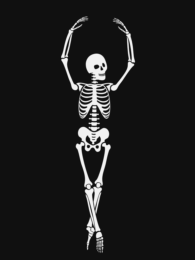 Dancing Skeleton by PotluckPrints
