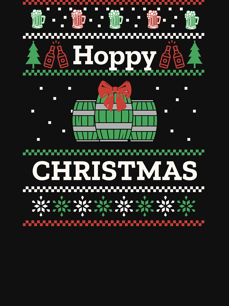 Hoppy Christmas, Funny Christmas Sweater by DorotaP