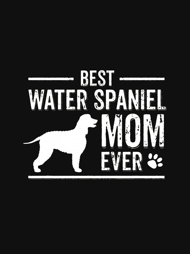 Best Water Spaniel Dad Ever Dog Silhouette by morckdene