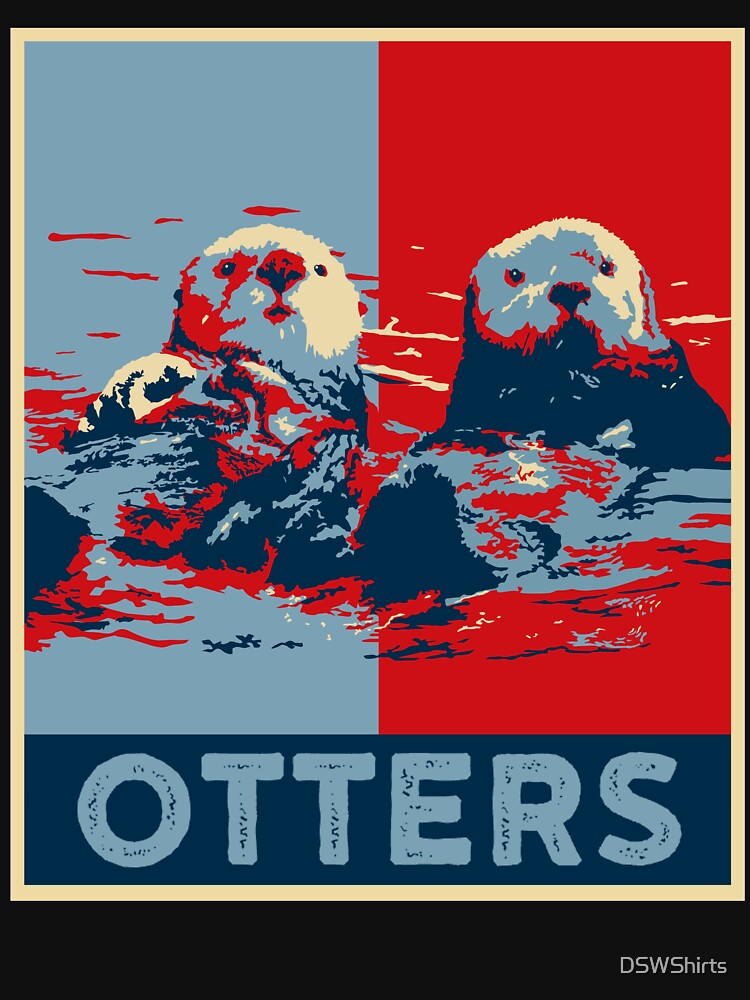 Vintage Otter Shirt Men Sea Otter Gift Kids Cute Otter by DSWShirts