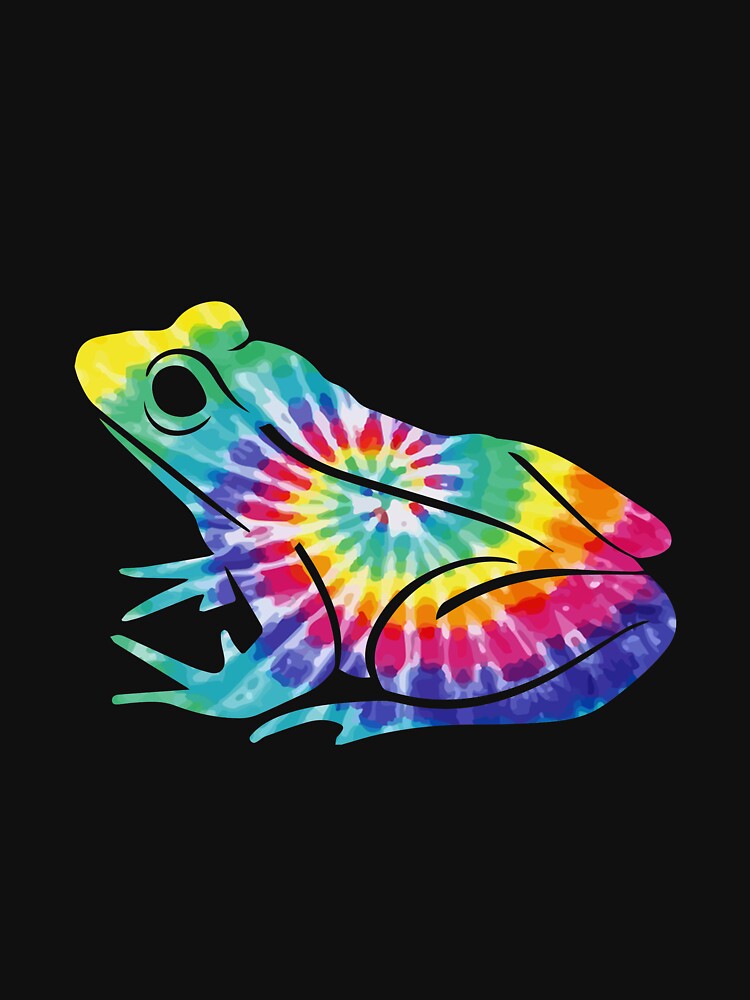 Colorful Tie Dye Frog by LittleShop79