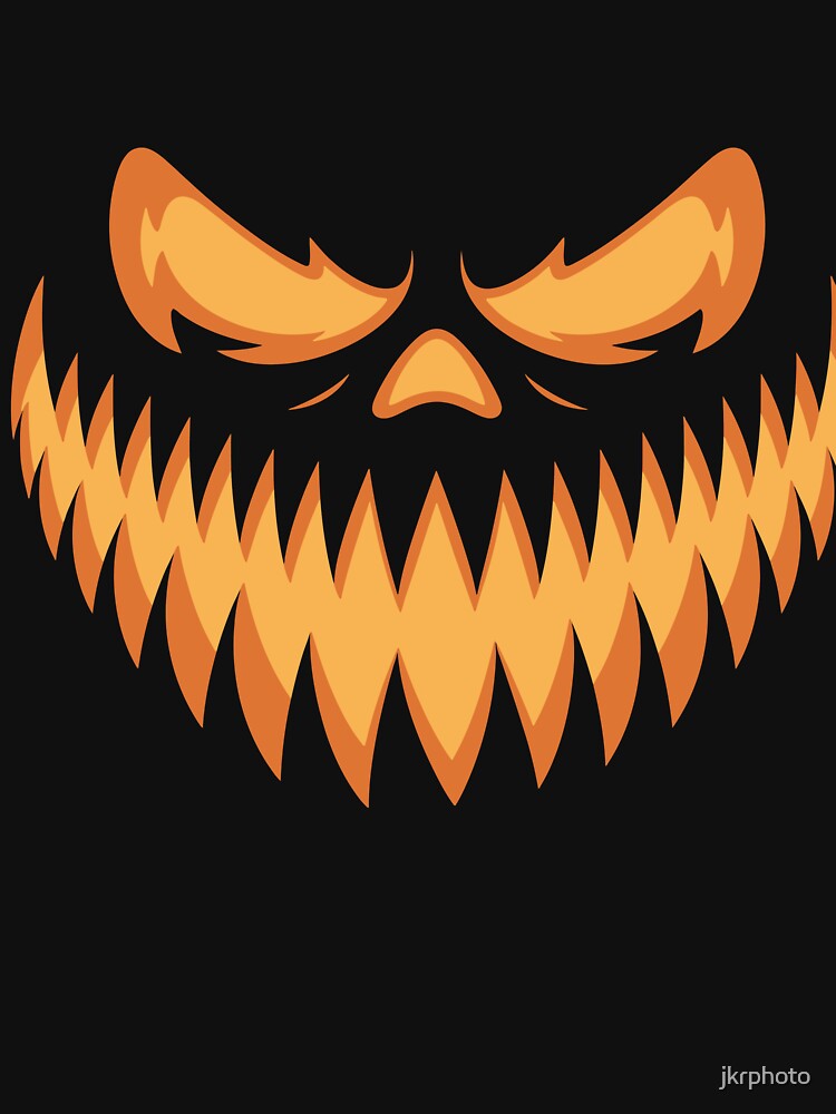 stylized jack-o'-lantern face by jkrphoto
