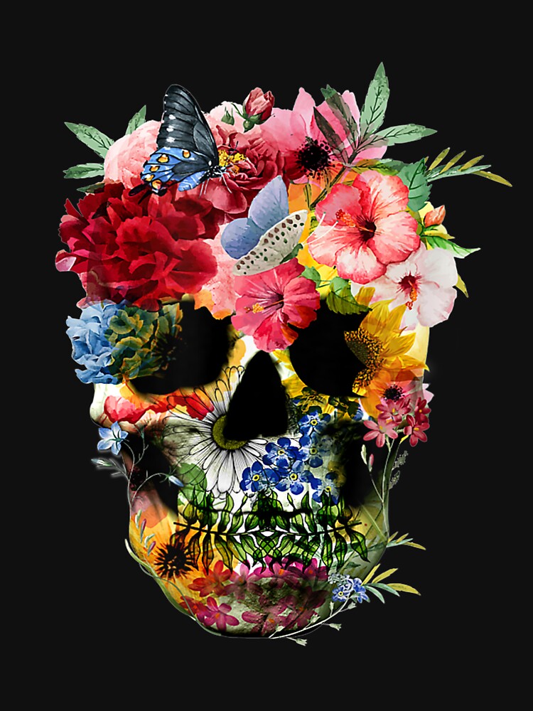 Sugar Skull for Women Flower Skull by harolhaw