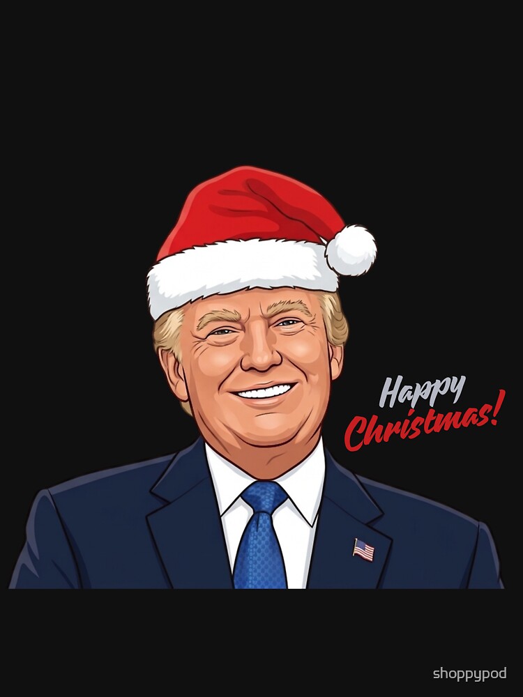 Trump Happy Christmas Santa Hat by shoppypod