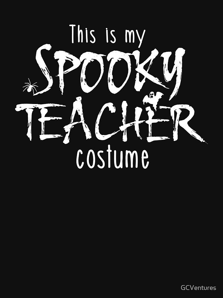 Spooky Teacher Costume Funny Halloween by GCVentures