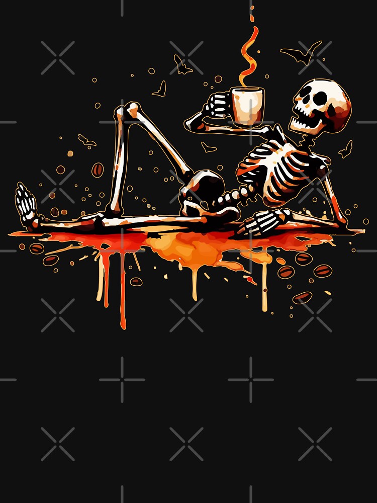 Never Better Skeleton Coffee by TomFrontierArt