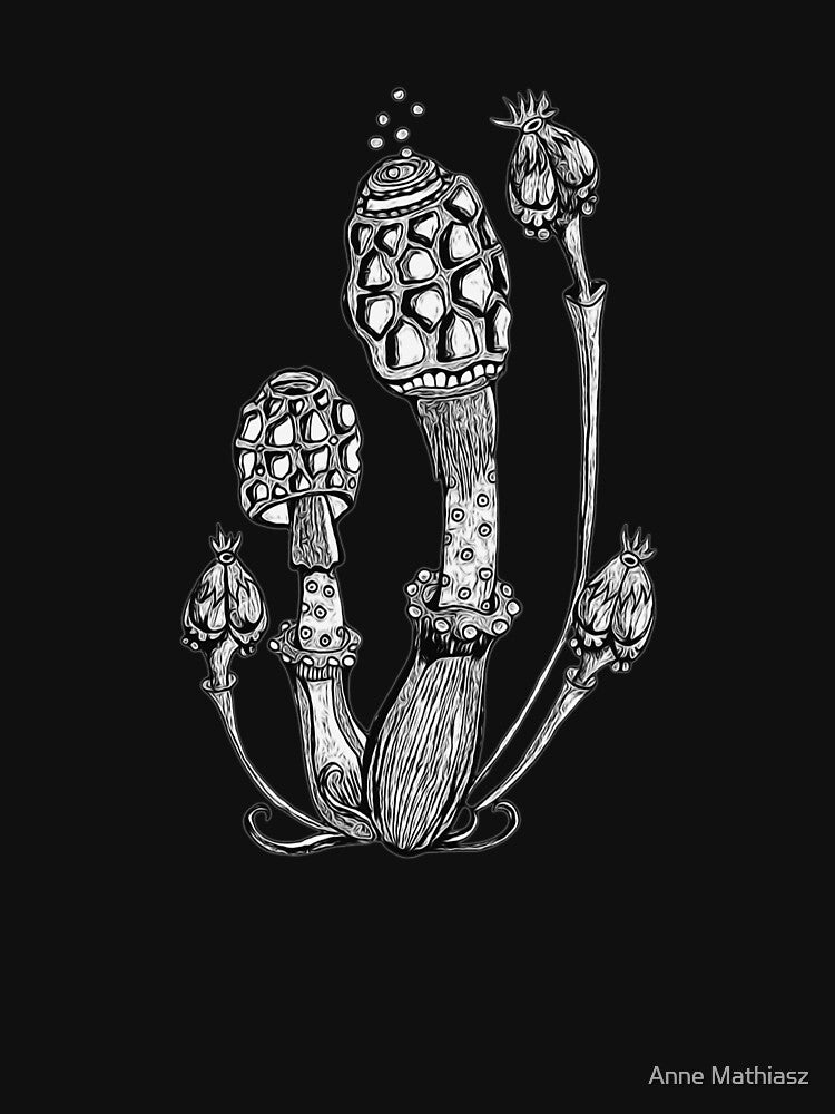 Magic Mushrooms, Morel, Mushroom Art, Shrooms, Psychedelic, Psytrance, Fungi by boom-art