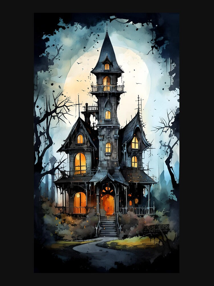Halloween Haunted House - Spooky Season Delight by ZvekiVintage