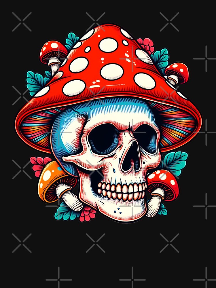 Skull with mushroom hat by MTRBSK11