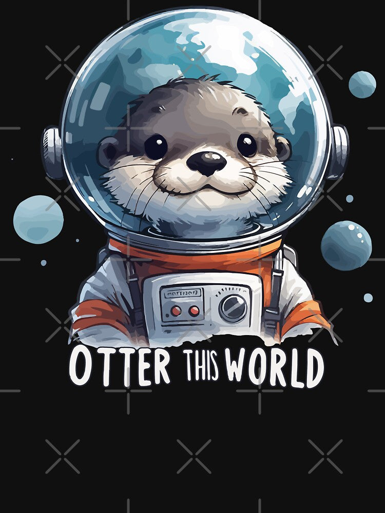Otter This World Funny by TomFrontierArt