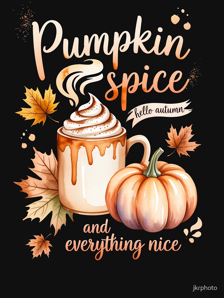 Pumpkin Spice Latte and Pumpkin by jkrphoto