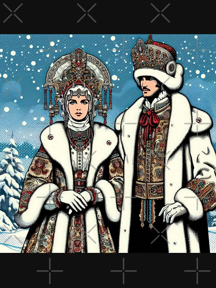 Christmas Vintage couple in costume,Christmas couple,christmas retro,Christmas Vintage by Expressions-Sel