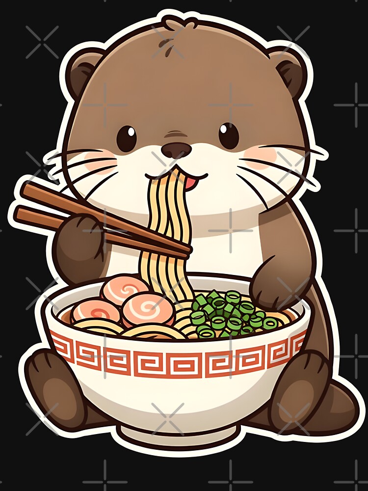 Otter Ramen Noodle Charm by Clauxel