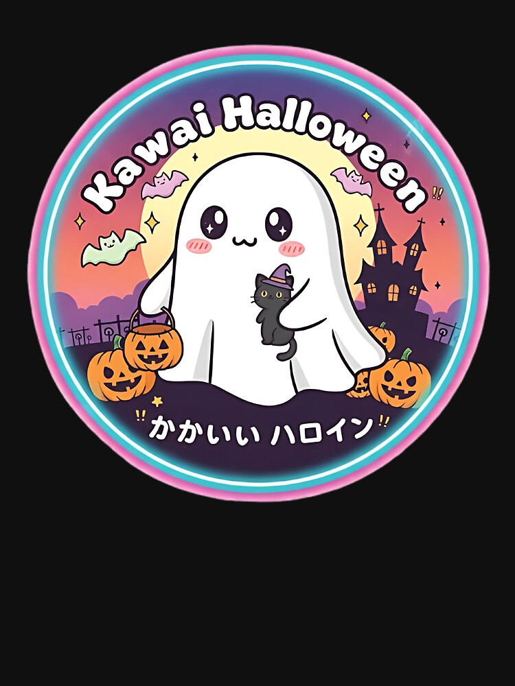 Kawaii Halloween Boo! | Cute Japanese Spooky Ghost & Pumpkin by The-Daily-Drape