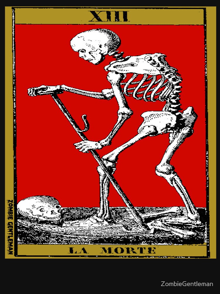 La Morte Death Tarot T-Shirt by ZombieGentleman