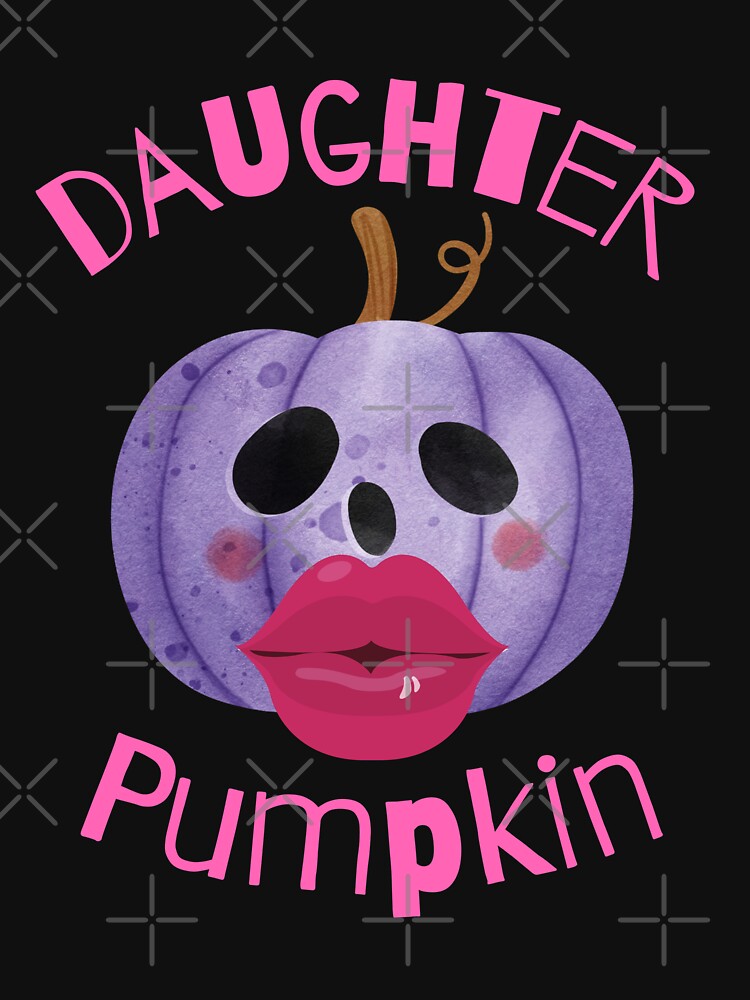 Daughter Pumpkin (in black) - Funny Halloween Pumpkin Head by CosmicStory