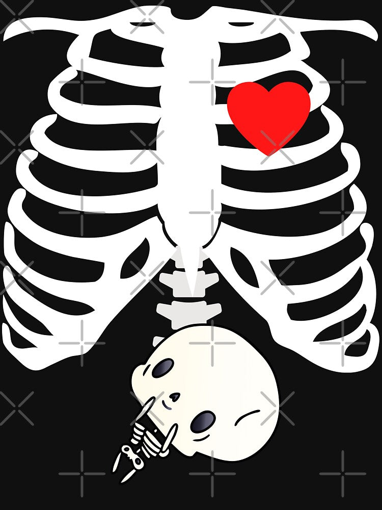 BABY Skeleton Ribcage - Pregnant Halloween by K-icon