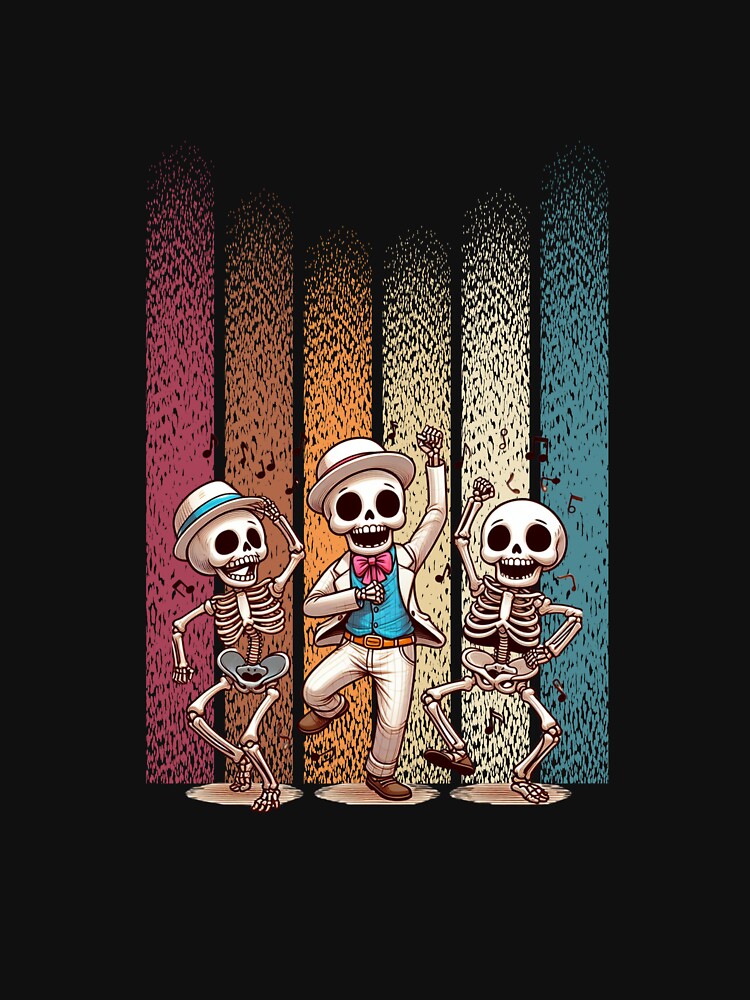 dancing preppy skeleton by BuyMeifYouLike
