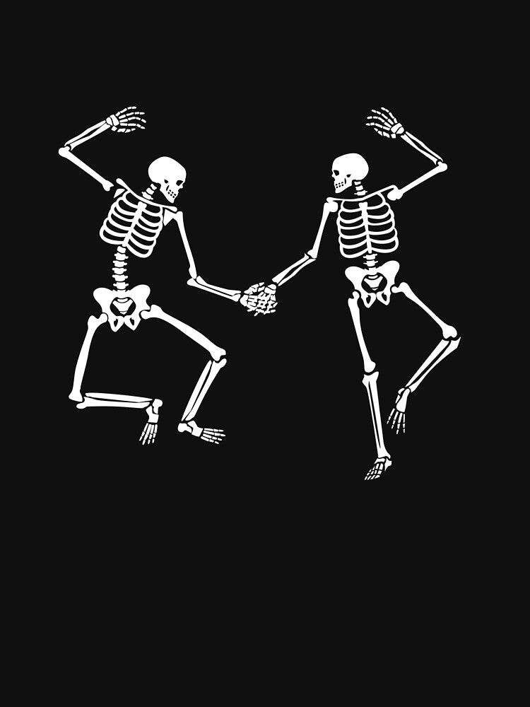 Dancing Skeletons In Love Halloween Couple Dancing Skeleton Gear by DynamicDesign