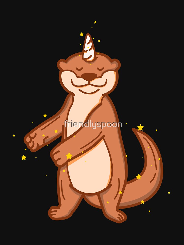 Flossing Ottercorn: Dancing Otter Unicorn by friendlyspoon