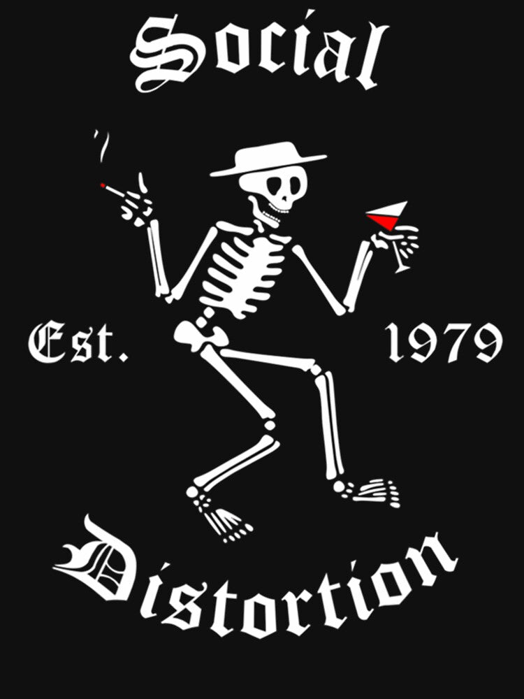 Dancing Skeleton Fedora Hat Cocktail by Norhuu