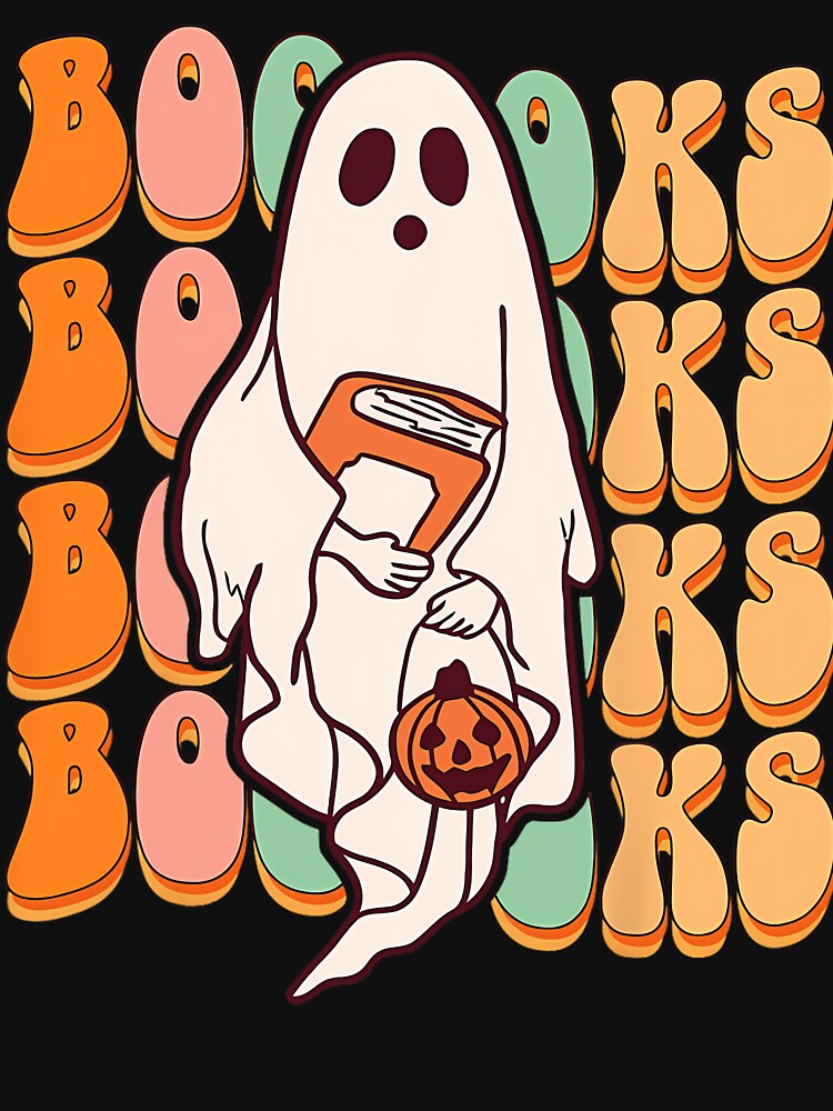 Ghost Book Reading Halloween Costume Teacher Books Lover by txxrnsggcmt77