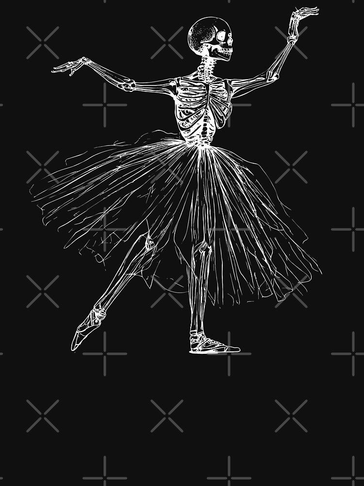 Spooky Ballet Dancer Skeleton Rib Cage Ballerina Dancing Halloween Costume by alenaz