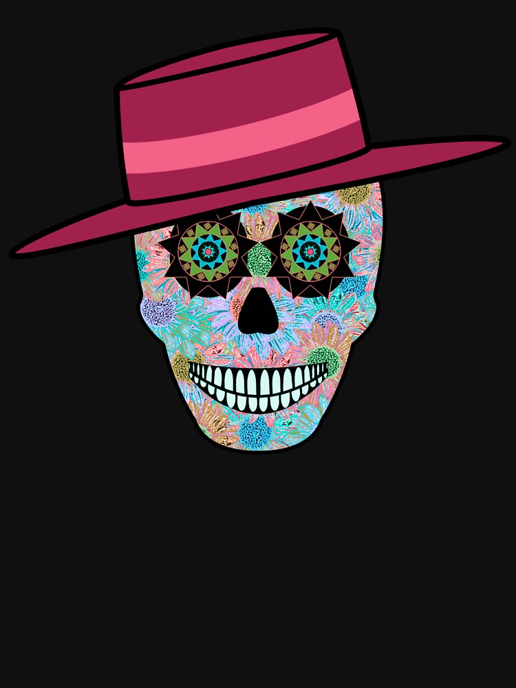 Dia De Los Muertos Sugar Skull Red Hat by mrtraz