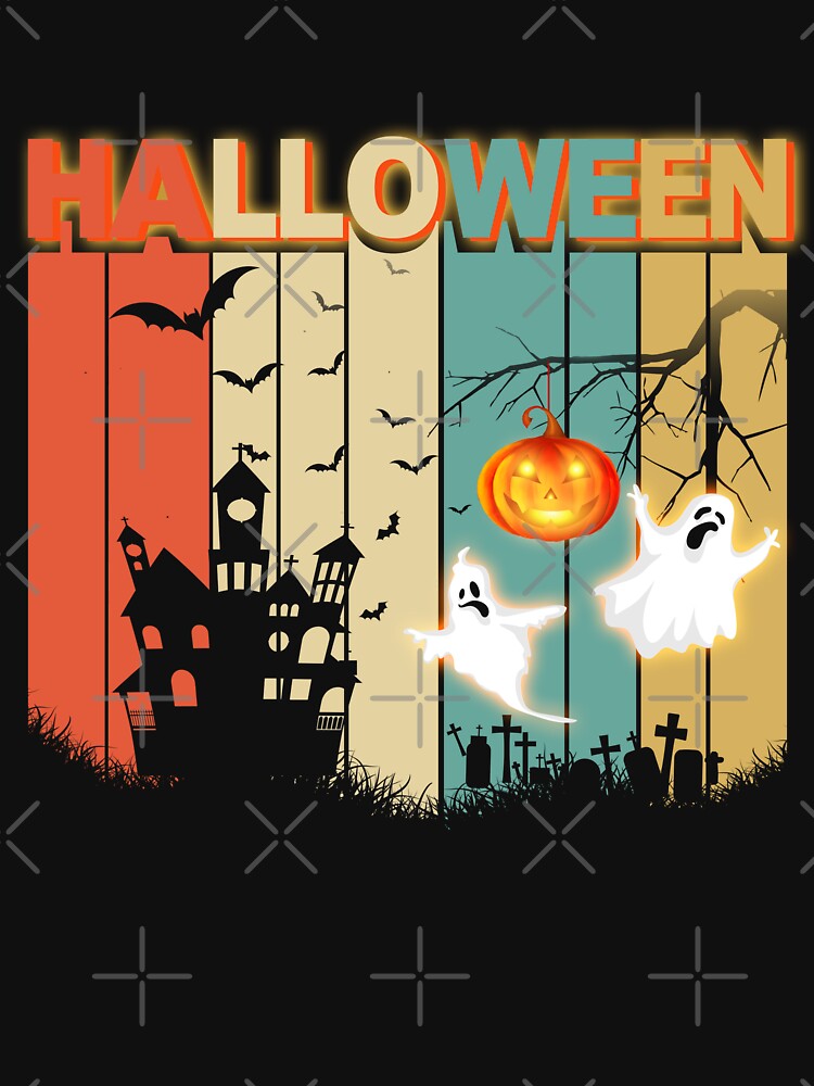 Retro Halloween shirt.  Halloween by Deano's Designs