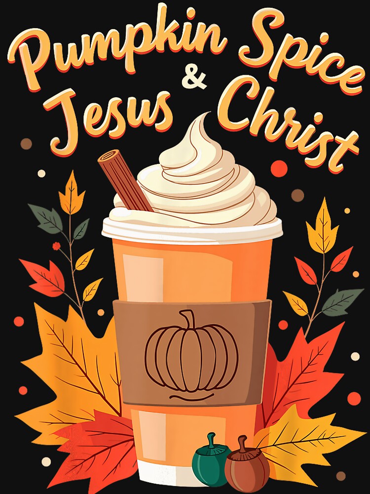 and Funny Christ Spice Pumpkin Retro Vintage Jesus Classic Christmas by JamieFmorriSS