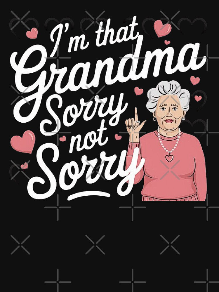 Sassy Grandma Illustration with Fun Quote by love3617