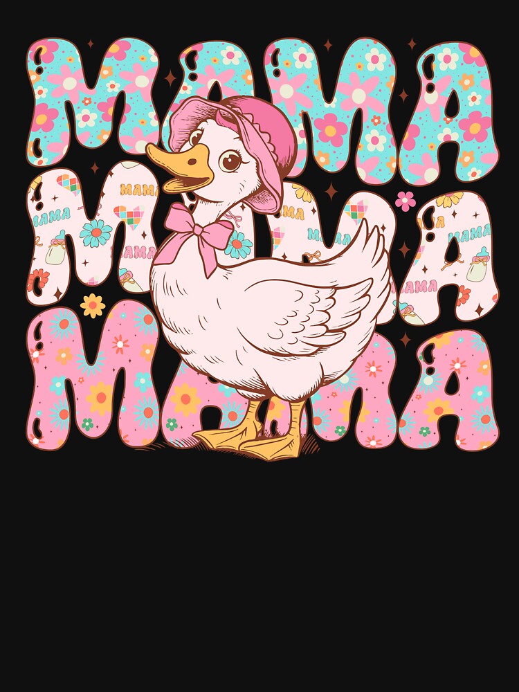 Floral Mama Goose Mothers Day by TalalosART
