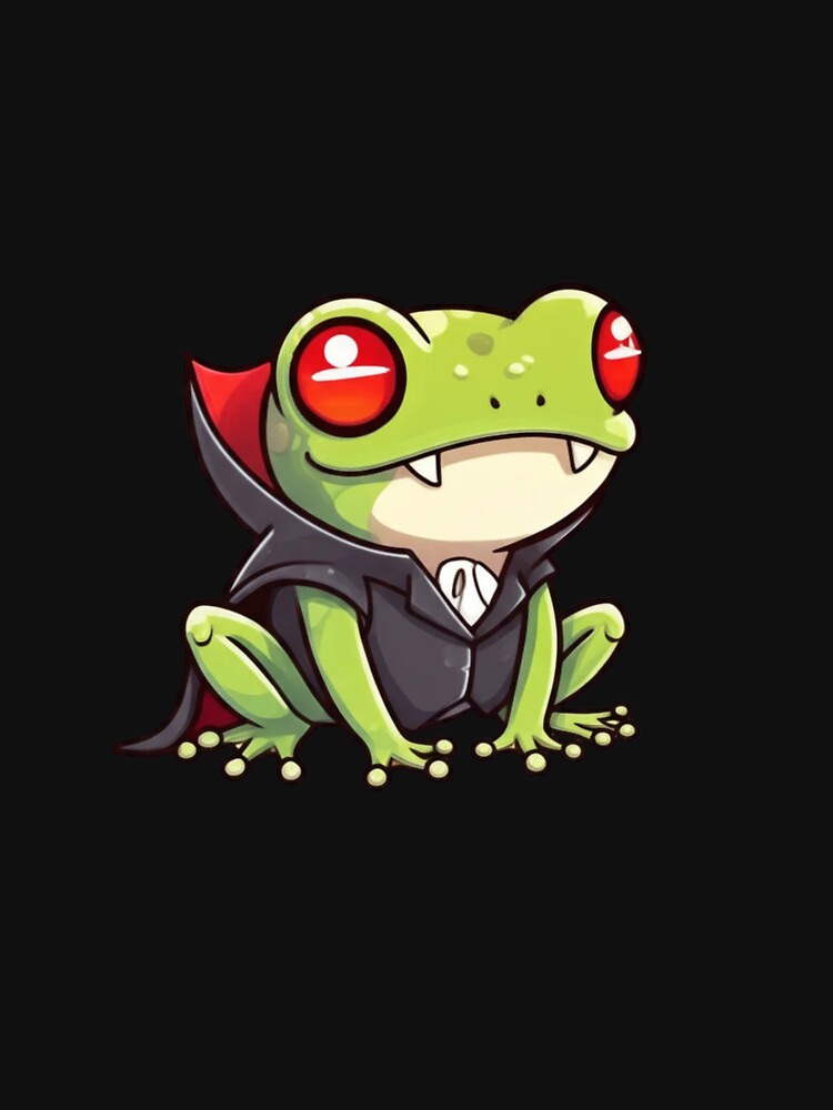 Chibi Vampire Frog – Cute Funny Kawaii Halloween Design by ColorSplash123
