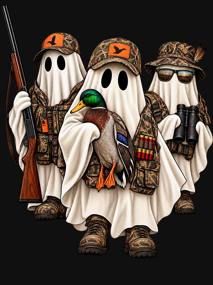 Funny Ghost Duck Hunting Crew by Shopex10