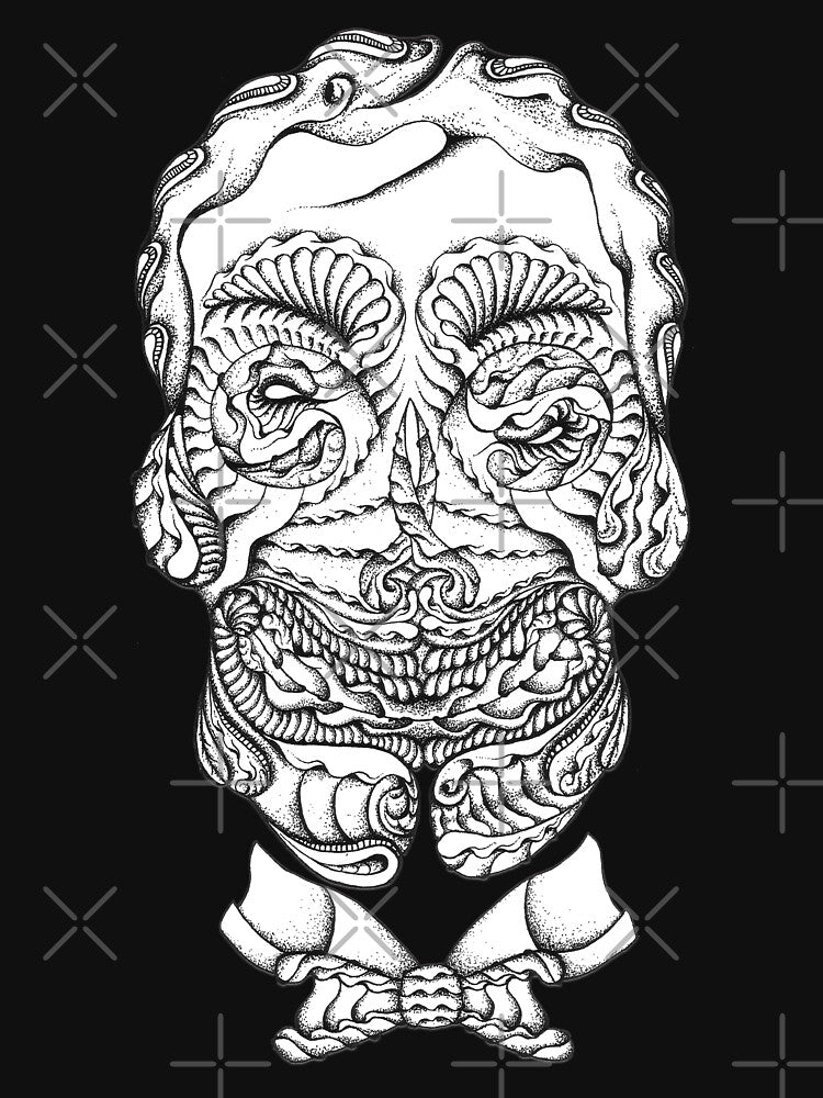 Skull Tattoo with Bow Tie by Se Liev