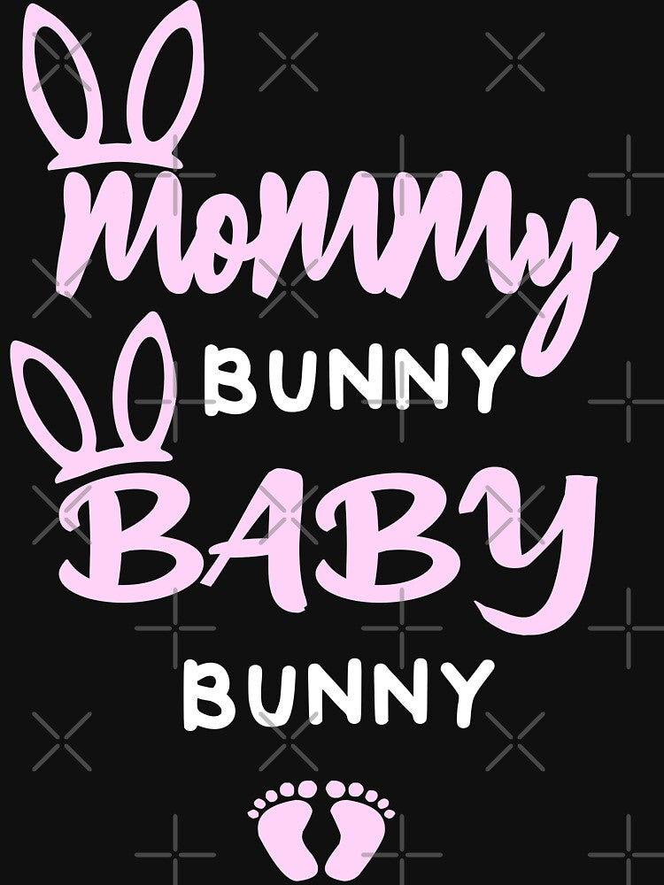 Womens Pregnant Easter Mama Bunny Baby Bunny Expecting Easter by ilias13