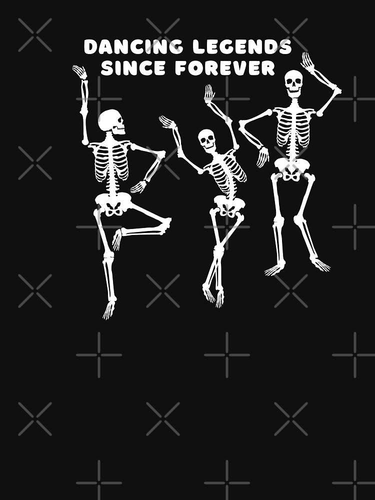 Halloween party dancing skeleton funny Halloween party by Artistusha