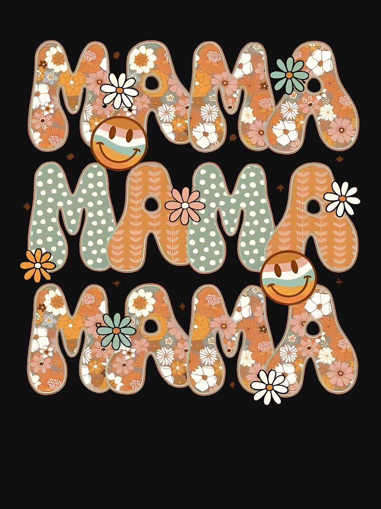Mama Fall Vibes, Mama Floral, Trendy Mama, Retro Mama, Floral, Fall, Autumn. by Kaydenkin