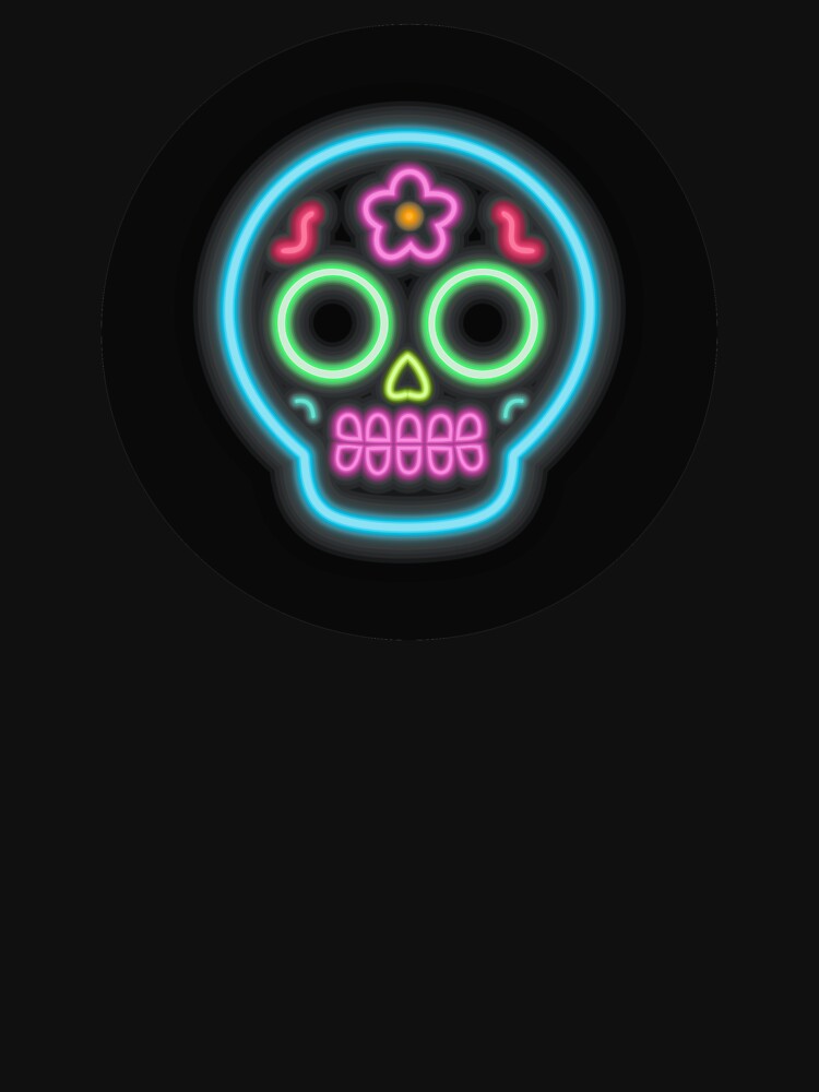 Neon sugar skull by ToTheCore