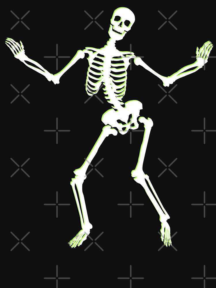 Neon Groove – Funky Dancing Halloween Skeleton by Butter Creative