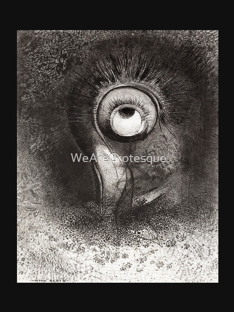 Vintage Halloween Cyclops Flower Illustration | I Love Halloween | Spooky by WeAreGrotesque