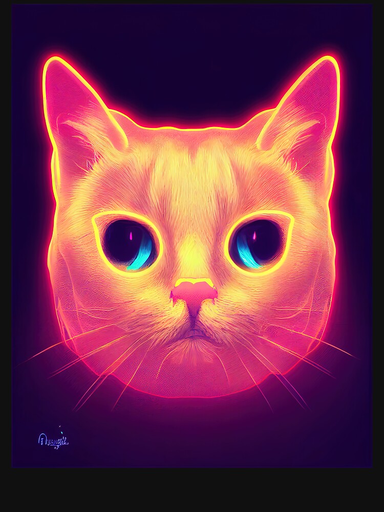 cat halloween neon by ComicsFactory
