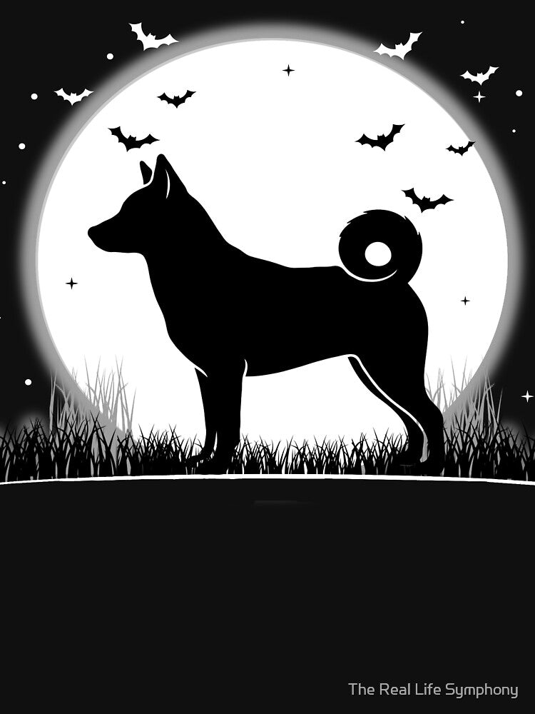 Chinook Dog – Halloween Moon Silhouette by The Real Life Symphony