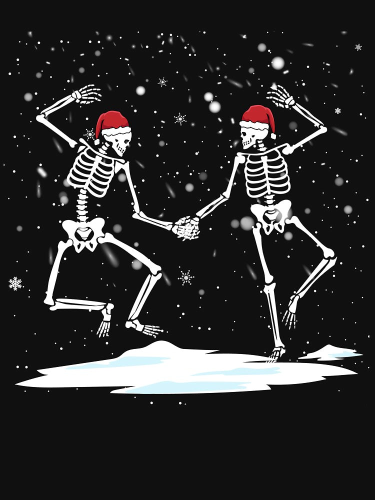 Dancing Christmas Skeletons Goth Dancing Skeletons Gear by DynamicDesign