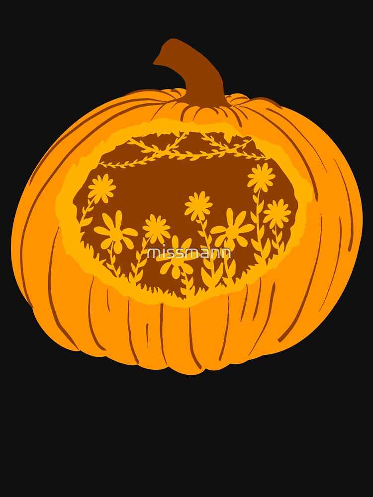 Floral Pumpkin Carving by missmann