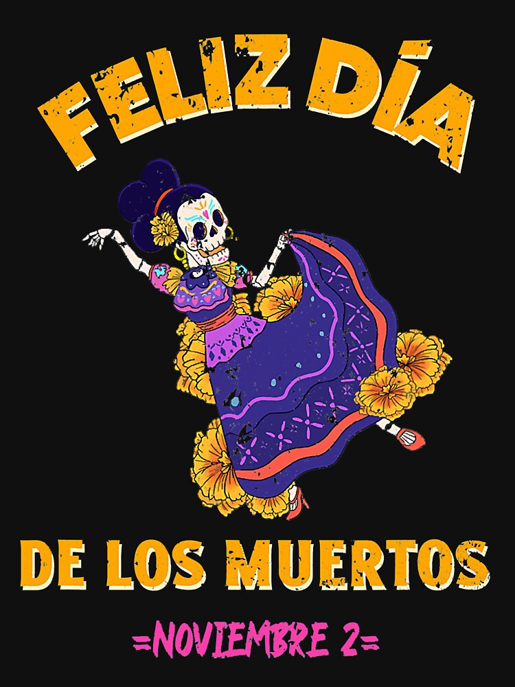 Feliz dia de los muertos. Dancing Colorful woman. Mujer. by jessaminegr