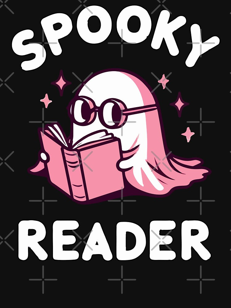 Spooky Reader Cute Ghost by TomFrontierArt