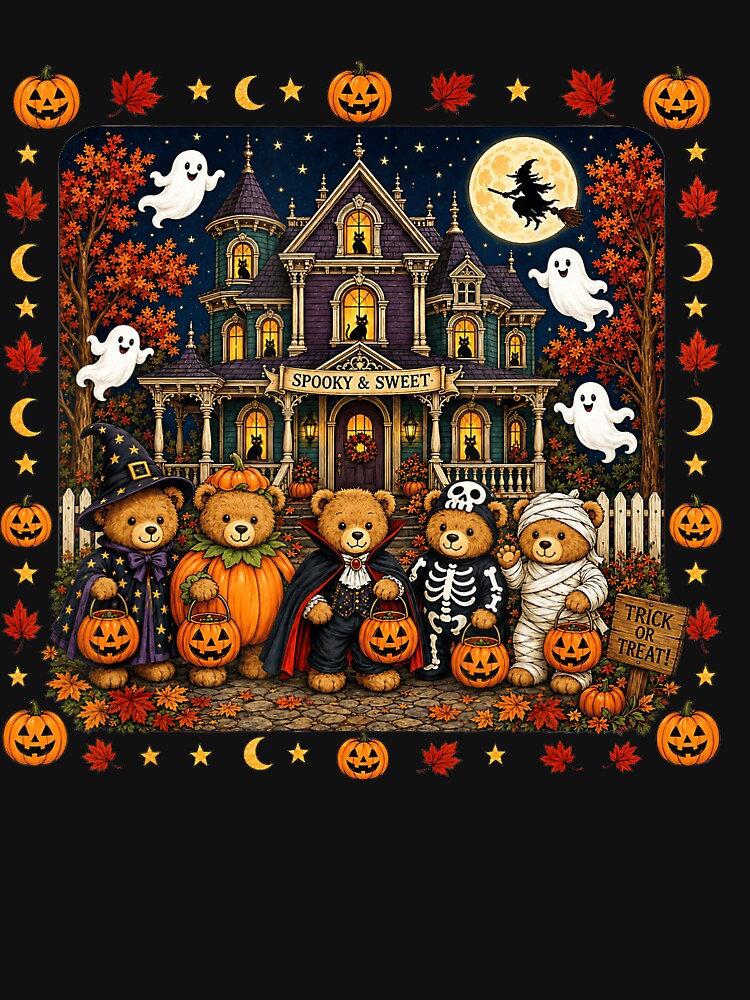 Spooky and Sweet Halloween Teddy Bears in Costume by NoeValdric